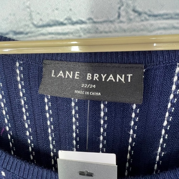 👗NWT🤩 |•LANE BRYANT•| Broken Stripe Comfort Fit Accordion Knit Dress Size… - Picture 6 of 14